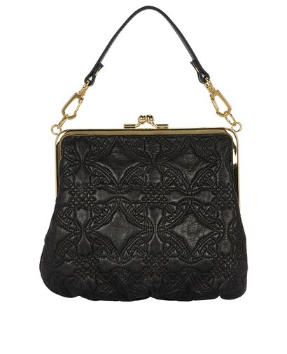Vivienne Westwood Vintage Bag, &pound;90, Handbags, Black, Leather, Front view